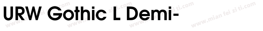 URW Gothic L Demi字体转换